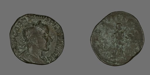 Sestertius (Coin) Portraying Emperor Gordianus