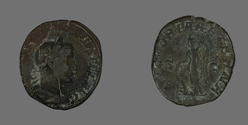 Sestertius (Coin) Portraying Emperor Gordianus
