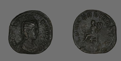 Sestertius (Coin) Portraying Empress Marcia Otacilia Severa