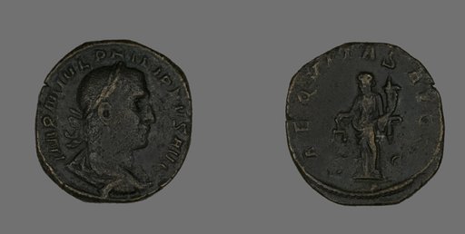 Sestertius (Coin) Portraying Philip the Arab