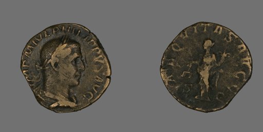 Sestertius (Coin) Portraying Philip the Arab