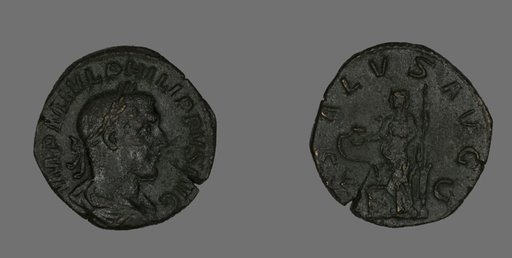 Sestertius (Coin) Portraying Philip the Arab
