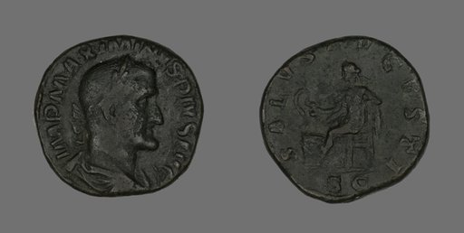 Sestertius (Coin) Portraying Emperor Maximinus