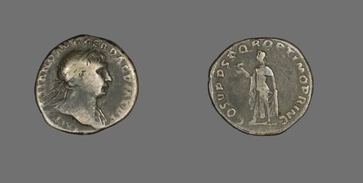 Denarius (Coin) Portraying Emperor Trajan