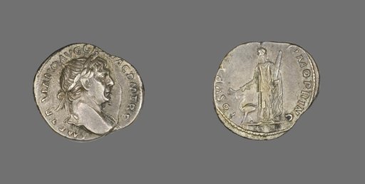 Denarius (Coin) Portraying Emperor Trajan