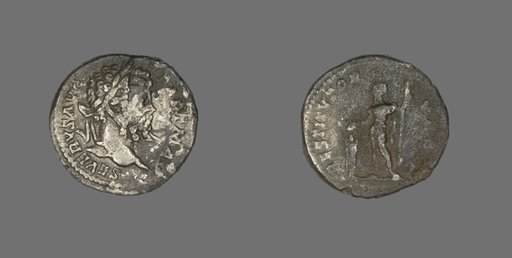 Denarius (Coin) Portraying Emperor Septimius Severus