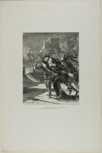 Hamlet Pursuing His Father's Ghost, plate 2 from Hamlet