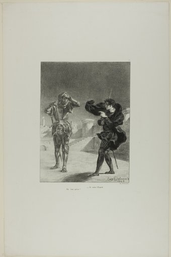 The Ghost on the Platform, plate 3 from Hamlet