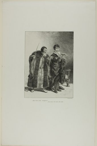 Polonius and Hamlet, plate 4 from Hamlet