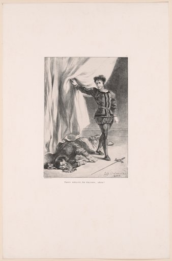 Hamlet and the Body of Polonius, plate 11 from Hamlet