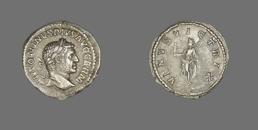 Denarius (Coin) Portraying Emperor Caracalla