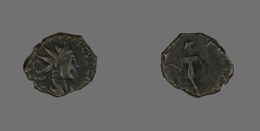 Coin Portraying Emperor Tetricus II