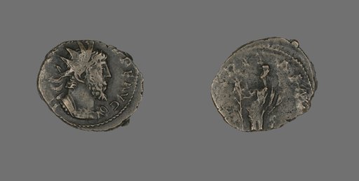 Coin Portraying Emperor Tetricus