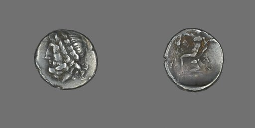 Hemidrachm (Coin) Depicting the God Zeus