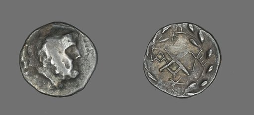 Hemidrachm (Coin) Depicting the God Zeus Amarios