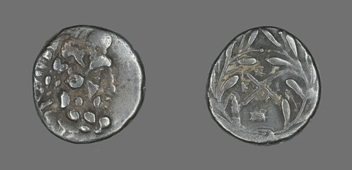 Hemidrachm (Coin) Depicting the God Zeus Amarios