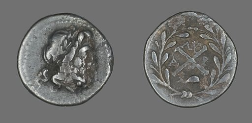Hemidrachm (Coin) Depicting the God Zeus Amarios