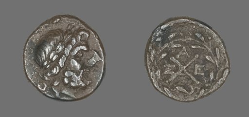 Hemidrachm (Coin) Depicting the God Zeus Amarios