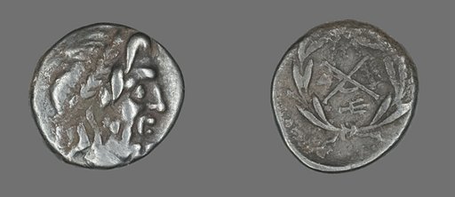 Hemidrachm (Coin) Depicting the God Zeus Amarios
