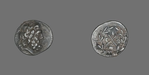 Hemidrachm (Coin) Depicting the God Zeus Amarios