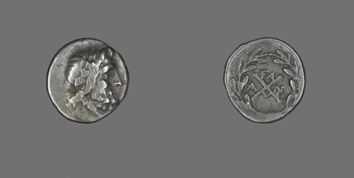 Hemidrachm (Coin) Depicting the God Zeus Amarios
