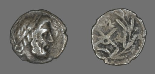 Hemidrachm (Coin) Depicting the God Zeus Amarios