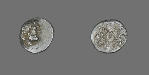 Hemidrachm (Coin) Depicting the God Zeus Amarios
