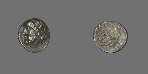 Hemidrachm (Coin) Depicting the God Zeus Amarios