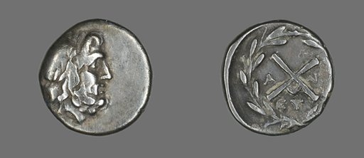 Hemidrachm (Coin) Depicting the God Zeus Amarios