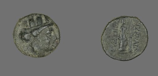 Coin Depicting the Goddess Kybele or Tyche