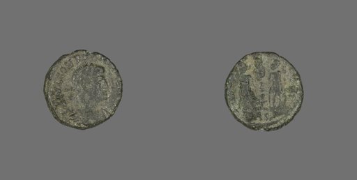 Coin Portraying Emperor Constans or Emperor Constantius II