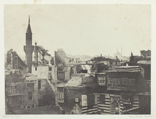 Vue Générale Prise a l'Ouest, Le Kaire, plate 1 from the album "Egypte, Nubie, Palestine et Syrie," (1852)