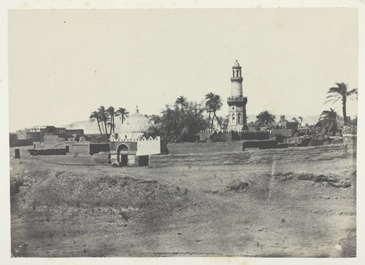 Mosquée d'El-Arif et Tombeau de Mourad-Bey, Haute-Egypte, plate 13 from the album "Egypte, Nubie, Palestine et Syrie" (1852)