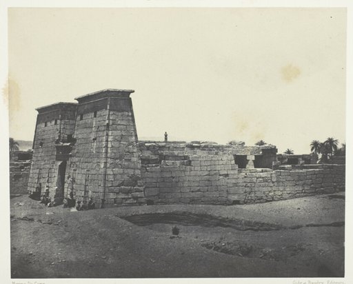 Karnak, Temple de Khons; Thèbes, plate 28 from the album "Egypte, Nubie, Palestine et Syrie" (1852)