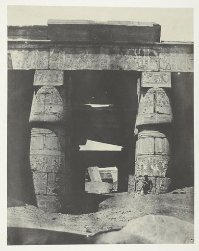 Karnak, Portique du Temple de Khons; Thèbes, plate 29 from the album "Egypte, Nubie, Palestine et Syrie" (1852)