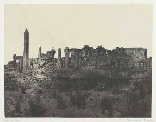 Palais de Karnak, Vue Générale des Ruines, Prise au Nord; Thèbes, plate 32 from the album "Egypte, Nubie, Palestine et Syrie" (1852)