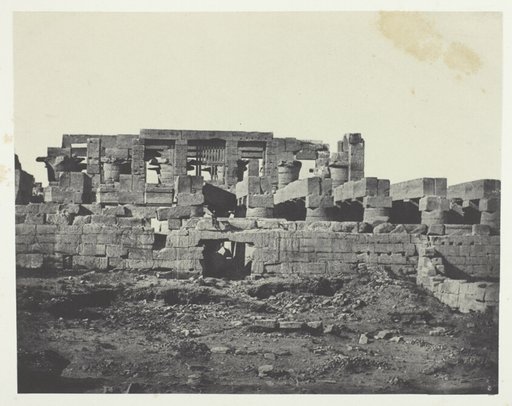 Palais de Karnak, Entrée Méridionale de la Salle Hypostyle; Thèbes, plate 33 from the album "Egypte, Nubie, Palestine et Syrie" (1852)