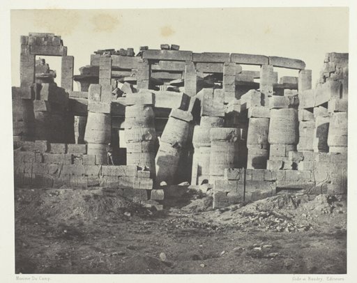 Palais de Karnak, Salle Hypostyle Prise au Nord; Thèbes, plate 35 from the album "Egypte, Nubie, Palestine et Syrie" (1852)