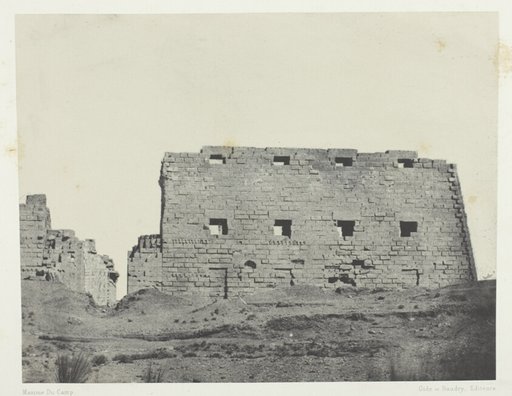Palais de Karnak, Grands Pylones du Sud-Ouest; Thèbes, plate 36 from the album "Egypte, Nubie, Palestine et Syrie" (1852)