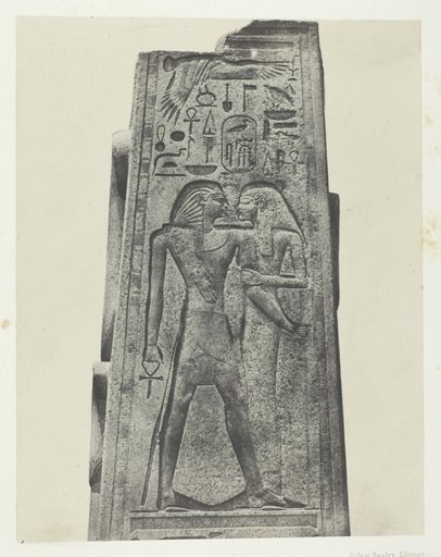 Palais de Karnak, Pilier Devant le Sanctuaire de Granit; Thèbes, plate 38 from the album "Egypte, Nubie, Palestine et Syrie" (1852)