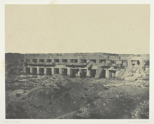 Palais de Karnak, Appartements Privés du Palais, Promenoir de Tôthmès III; Thèbes, plate 45 from the album "Egypte, Nubie, Palestine et Syrie" (1852)