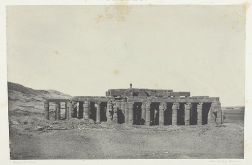 Gournah, Tombeau d'Osymandias; Thèbes, plate 58 from the album "Egypte, Nubie, Palestine et Syrie" (1852)