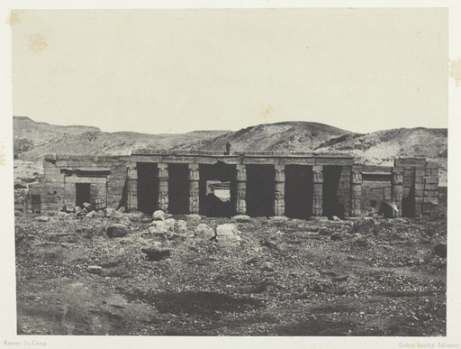 Gournah, Palais de Ménephta 1er; Thèbes, plate 61 from the album "Egypte, Nubie, Palestine et Syrie" (1852)