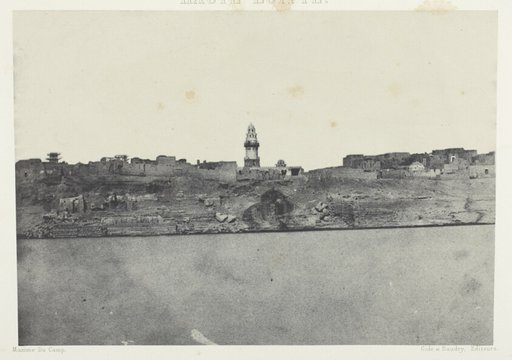 Vue Générale d'Esneh, Haute-Egypte, plate 64 from the album "Egypte, Nubie, Palestine et Syrie" (1852)