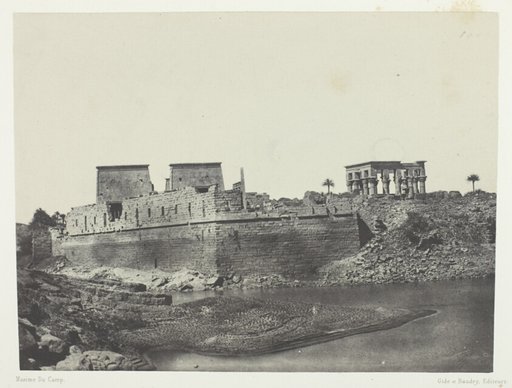 Vue Prise à l'Angle Sud-Ouest, Philoe; Nubie, plate 69 from the album "Egypte, Nubie, Palestine et Syrie" (1852)