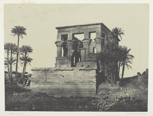 Temple Hypêthre, Philoe; Nubie, plate 70 from the album "Egypte, Nubie, Palestine et Syrie" (1852)