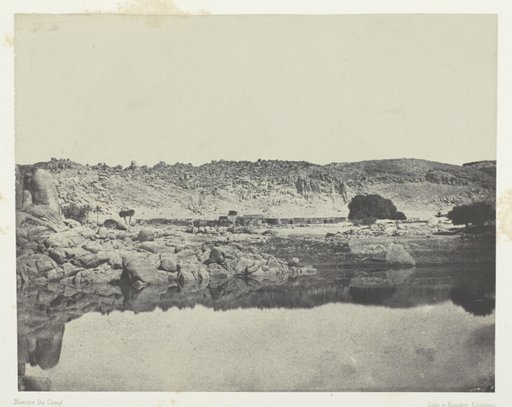 Rive Septentrionale du Nil (Village d'Abou-Koli), Vue Prise au Nord de Philoe; Nubie, plate 84 from the album "Egypte, Nubie, Palestine et Syrie" (1852)