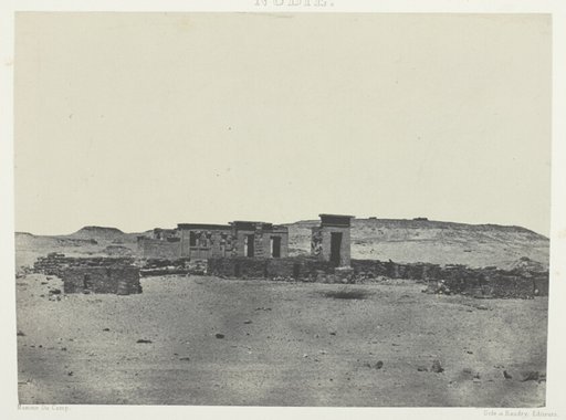Temple et Village de Débôd, Parembole de l'Itinéraire d'Antonin; Nubie, plate 85 from the album "Egypte, Nubie, Palestine et Syrie" (1852)