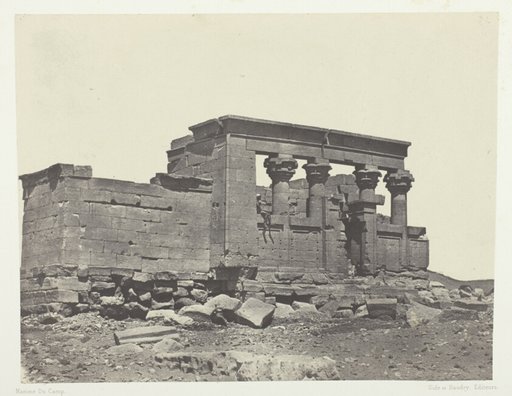 Temple de Débôd, Parembole de l'Itinéraire d'Antonin; Nubie, plate 86 from the album "Egypte, Nubie, Palestine et Syrie" (1852)