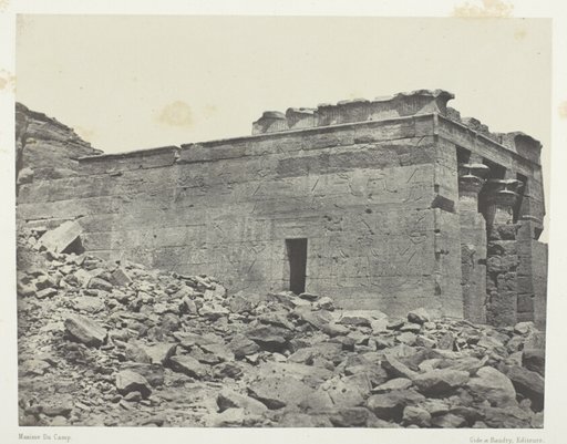 Temple De Dandour (Ancienne Tantour), Dédié à La Triade Osiris-Isis-Horus; Nubie, plate 93 from the album "Egypte, Nubie, Palestine et Syrie" (1852)
